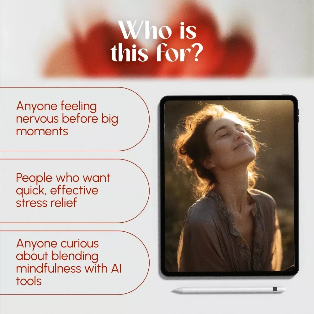 Breathing & Presence Routine for Nerves | Digital Guide for Calmness, Stress Relief & Mindful Living | Nervous System Reset eBook & Anxiety Support Checklist