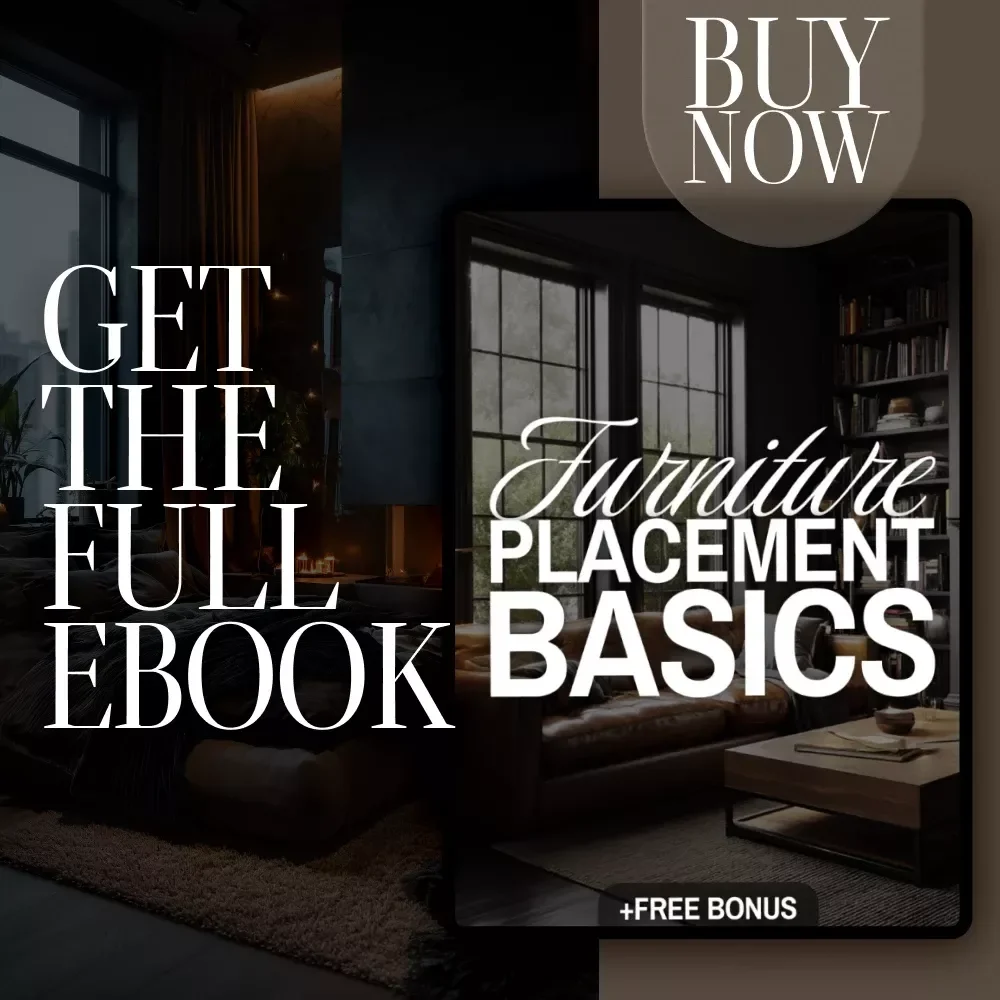 Furniture Placement Basics eBook | Digital Download Guide for Room Layouts, Interior Design, and Home Decorating Flow