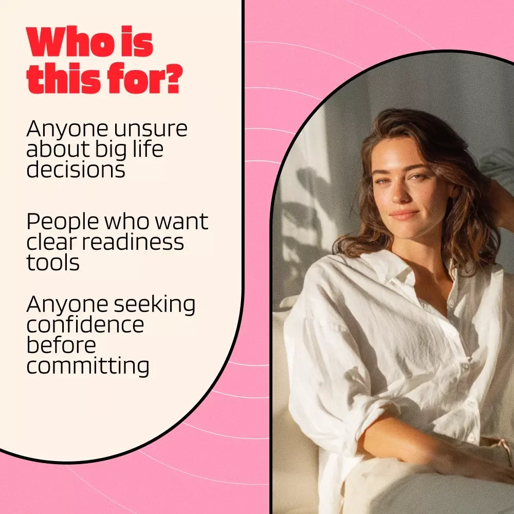 Are You Ready to Commit? A Practical Guide to Understanding Your Readiness for Life’s Big Steps | Digital Guide & Commitment Readiness Test eBook