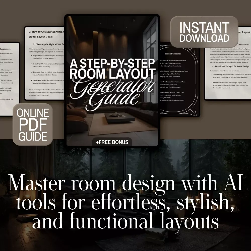 A Step-by-Step Room Layout Generator Guide | AI Room Layout Generator eBook, Digital Download for Interior Design & Home Decor