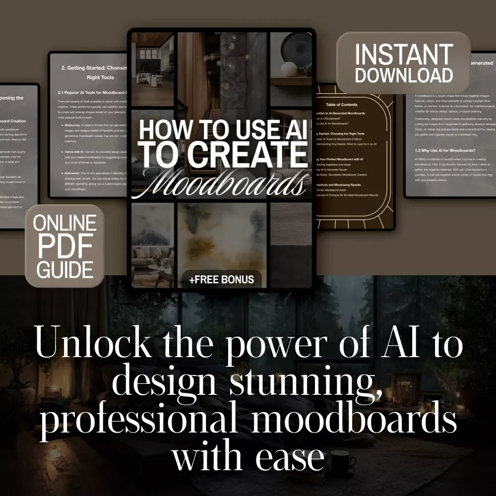 How to Use AI to Create Moodboards | Digital Guide for Designers, Creatives, Entrepreneurs, and Branding Inspiration
