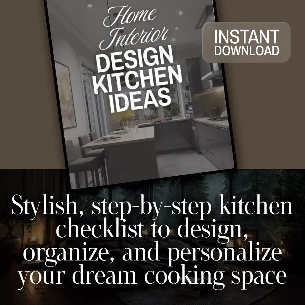 Home Interior Design Kitchen Ideas Checklist | Digital Download | Kitchen Remodel, Renovation & Styling Guide