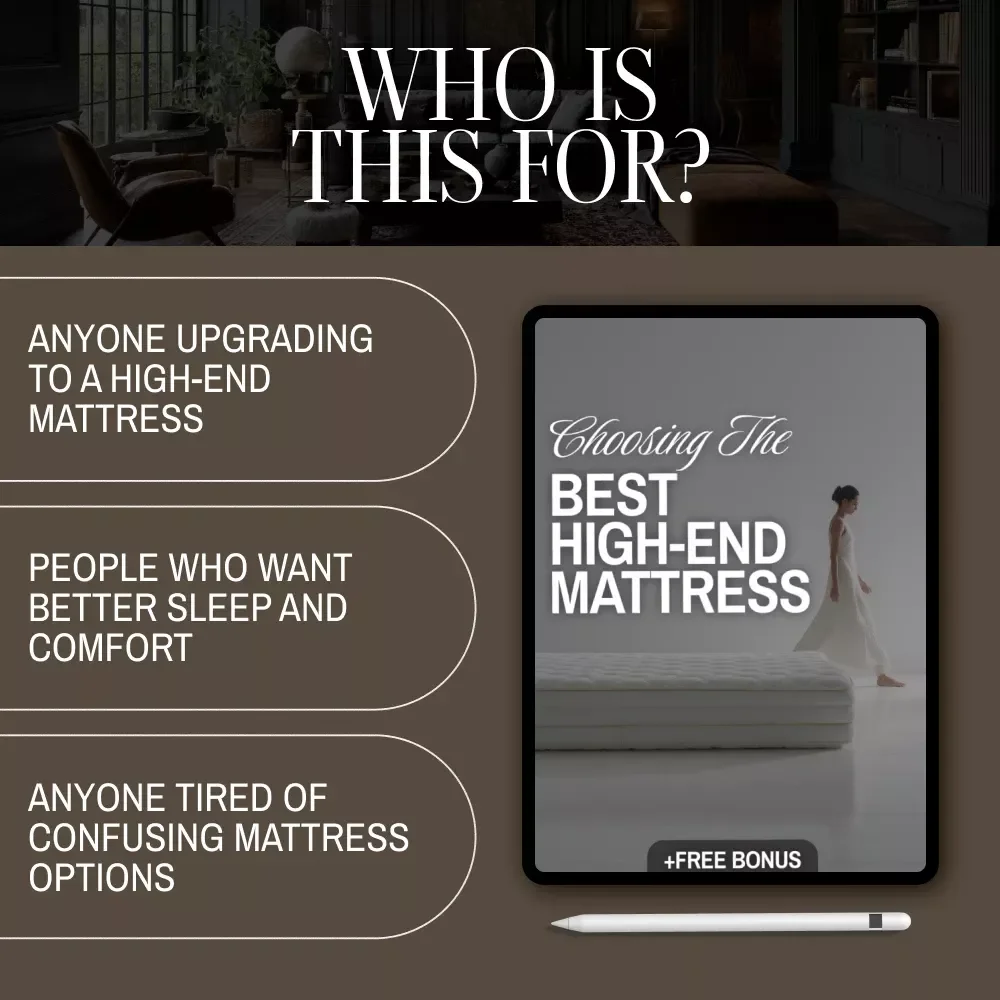 Choosing the Best High-End Mattress Checklist | Digital Download | Luxury Mattress Buying Guide for Better Sleep
