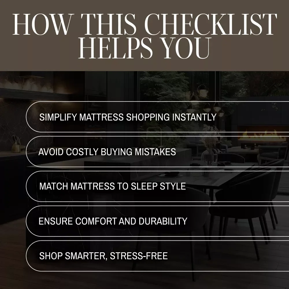Choosing the Best High-End Mattress Checklist | Digital Download | Luxury Mattress Buying Guide for Better Sleep