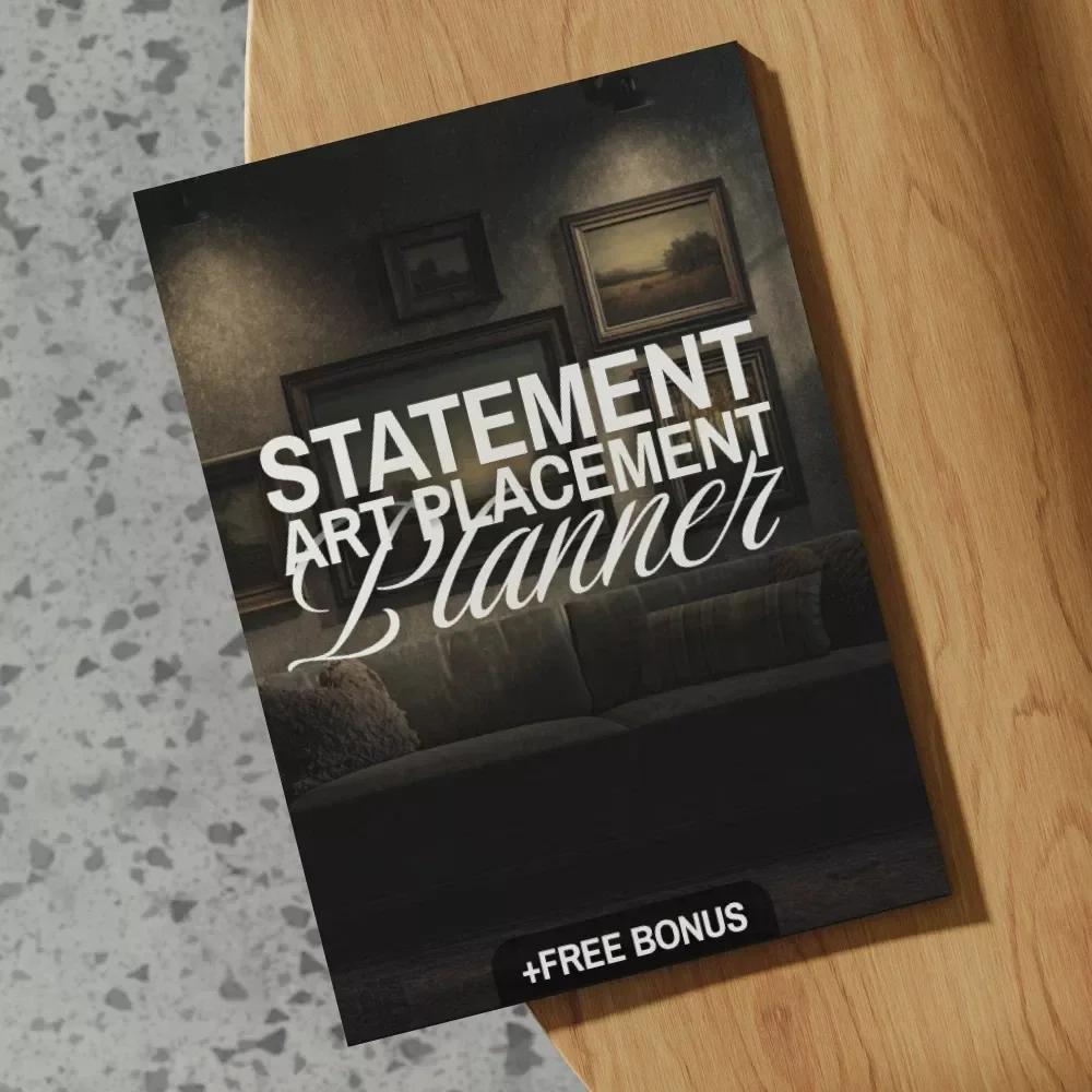 Statement Art Placement Planner | Digital Guide for Wall Art, Home Decor, Interior Styling & AI Visualization