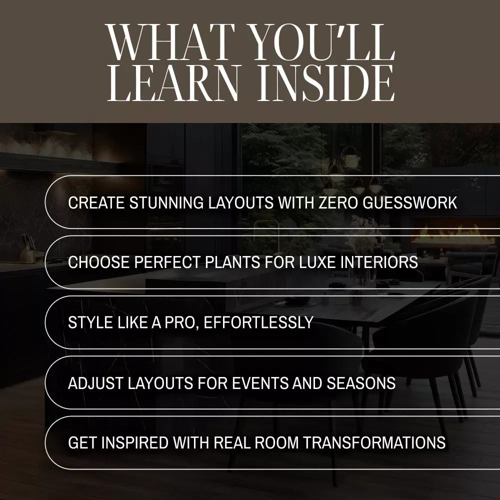 Biophilic Luxe: Indoor Plant Styling Guide | Digital Download for Luxe Interiors, Biophilic Design, Home Styling & Plant Decor