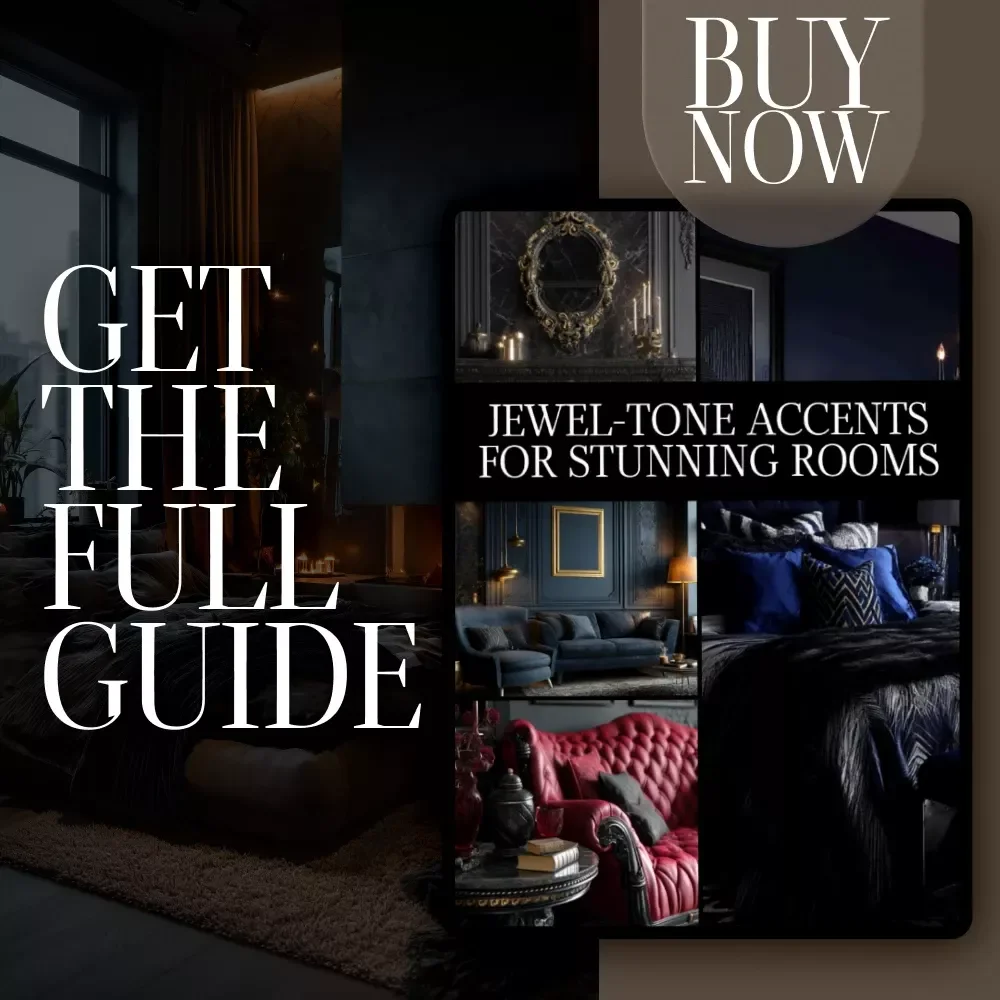 Jewel-Tone Accents for Stunning Rooms | Luxury Interior Design Guide | Digital Download eBook for Home Decor, Color Palettes & Room Styling with AI Tools