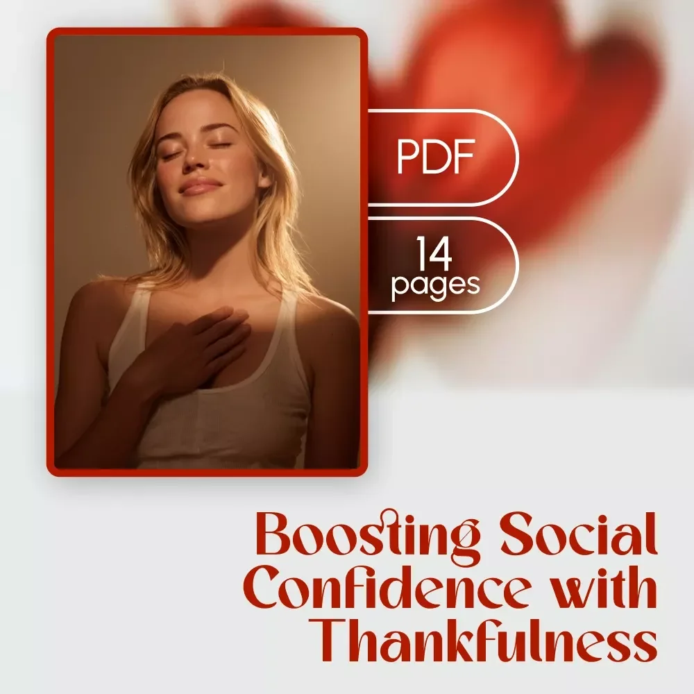 The Gratitude Map: Boosting Social Confidence with Thankfulness | Digital Guide | Gratitude Map for Social Confidence eBook