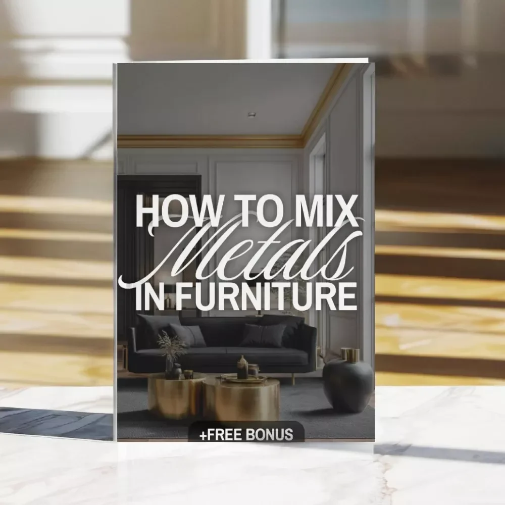 How to Mix Metals in Furniture Checklist | Interior Design Guide | Digital Download Home Decor Styling eBook