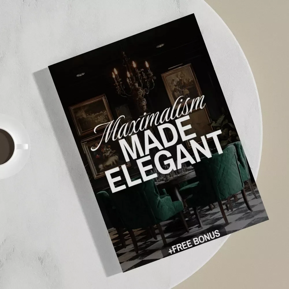 Maximalism Made Elegant | Digital Guide for Mix-and-Match Maximalism, Interior Design, Home Styling, AI Design Inspiration