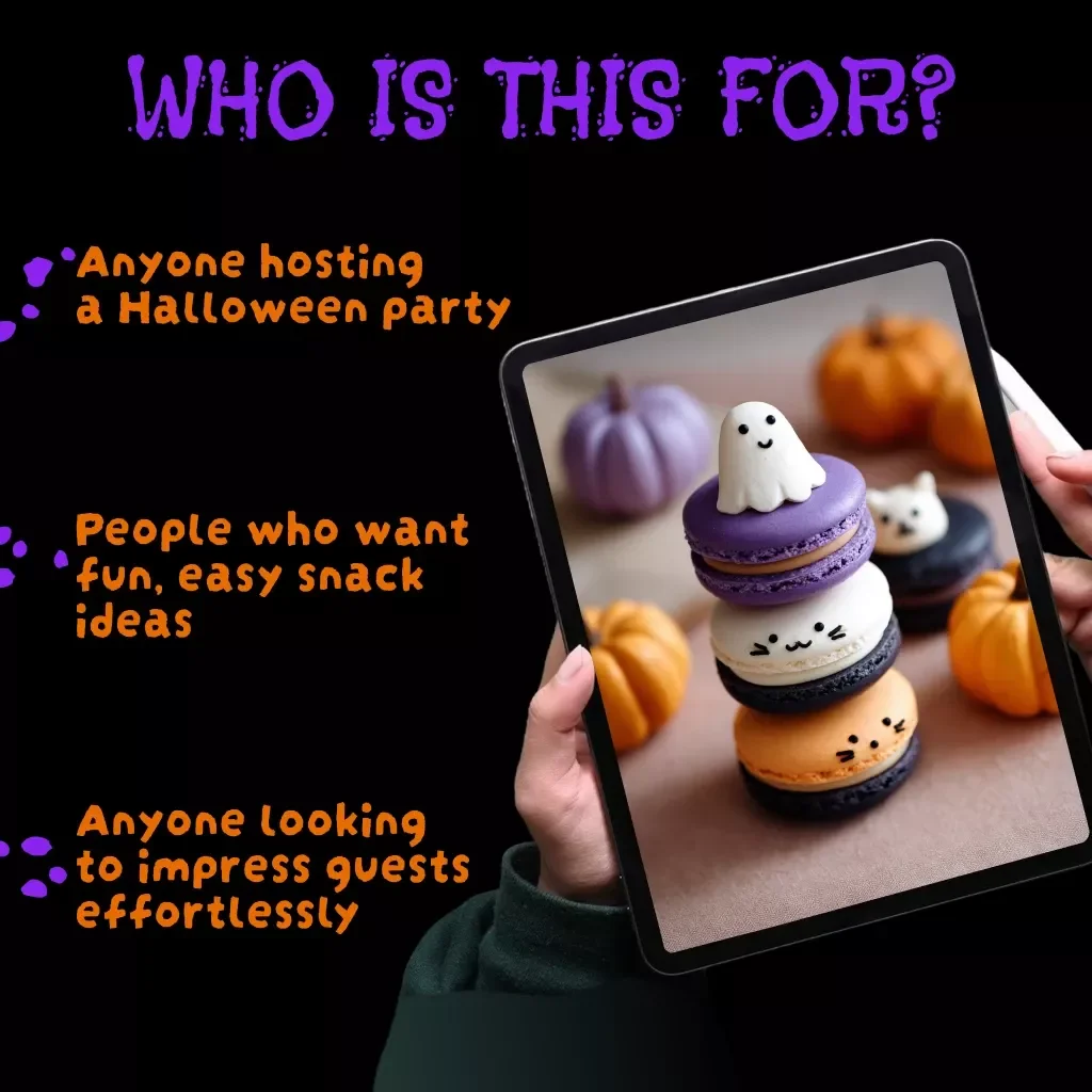Halloween Party Snack Planner | Printable Digital Download | Spooky Snack Checklist for Halloween Party Food Ideas
