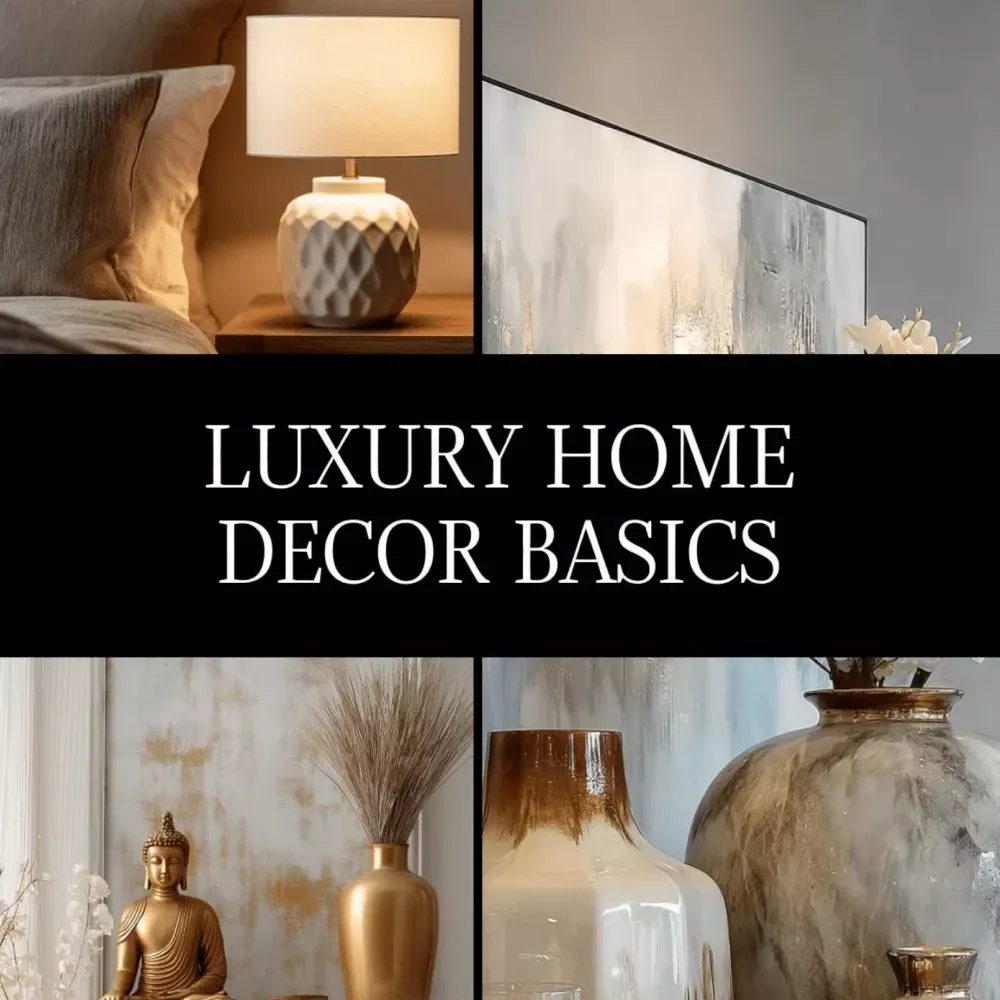 Luxury Home Decor Basics | Digital eBook Guide to Timeless Interiors, Color Palettes, Furniture, Lighting, Accessories & AI-Enhanced Design