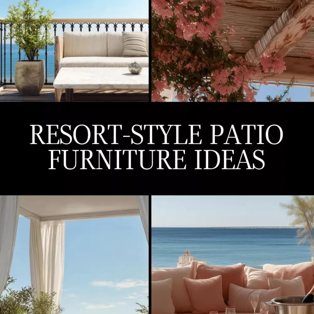 Resort-Style Patio Furniture Ideas Checklist | Outdoor Decor Guide | Backyard Seating, Fire Pits, Lighting & More