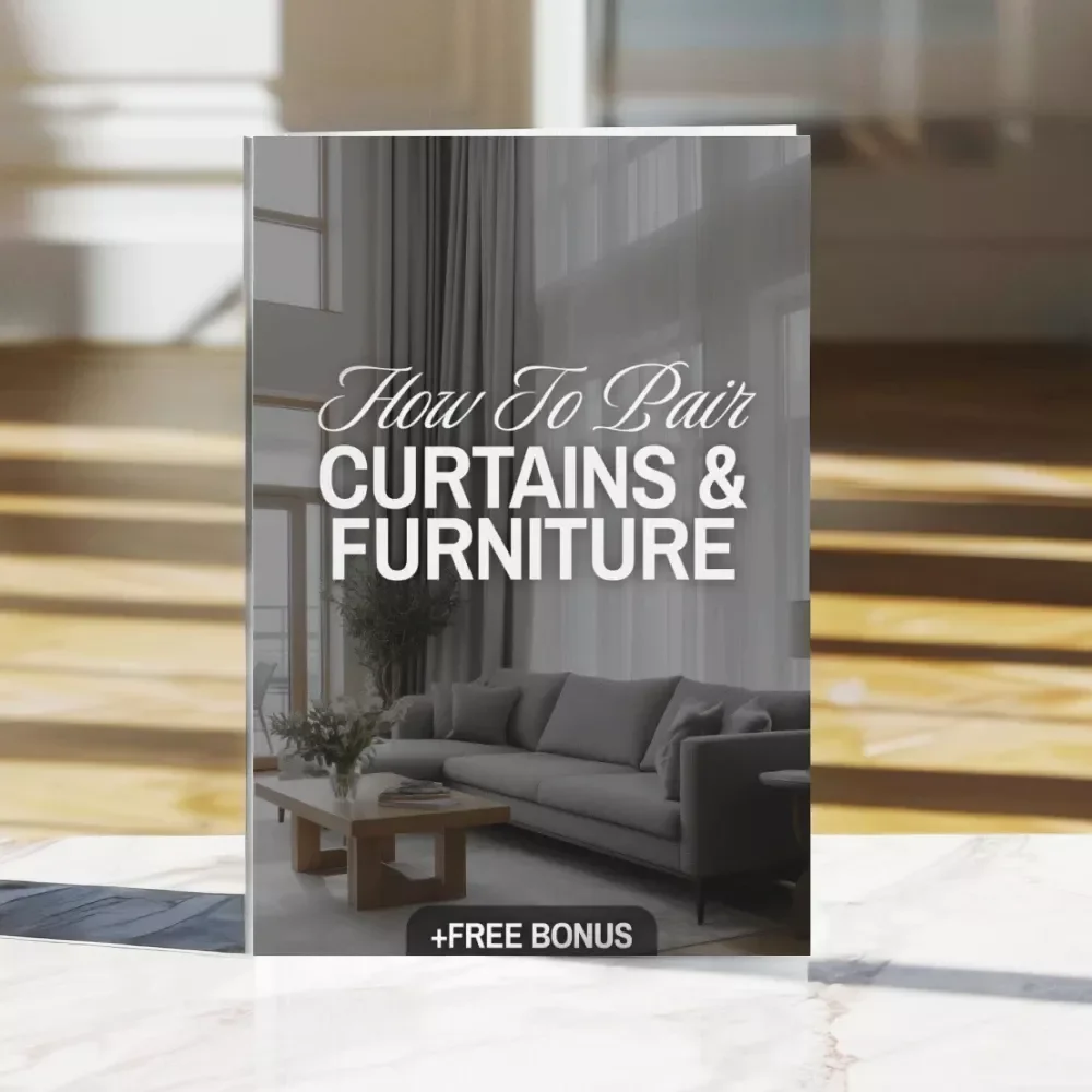 How to Pair Curtains and Furniture Checklist – Digital Download | Home Décor Style Guide, Curtain Matching Tips, Interior Styling eBook