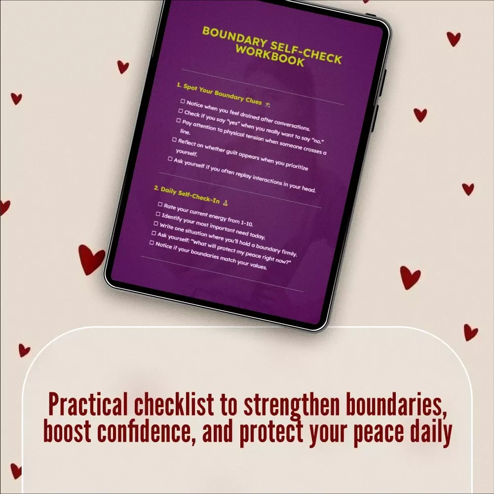 Boundary Self-Check Workbook | Printable Checklist for Healthy Boundaries, Self-Care, and Communication Scripts | Digital Download