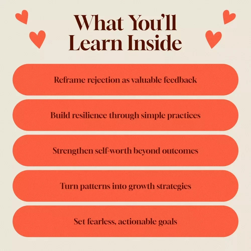 Bounce Back Bravely: Learning From Rejection Without Shame | Digital Guide | Self-Growth eBook on How to Learn From Rejection Without Shame | Resilience, Mindset & Confidence Building