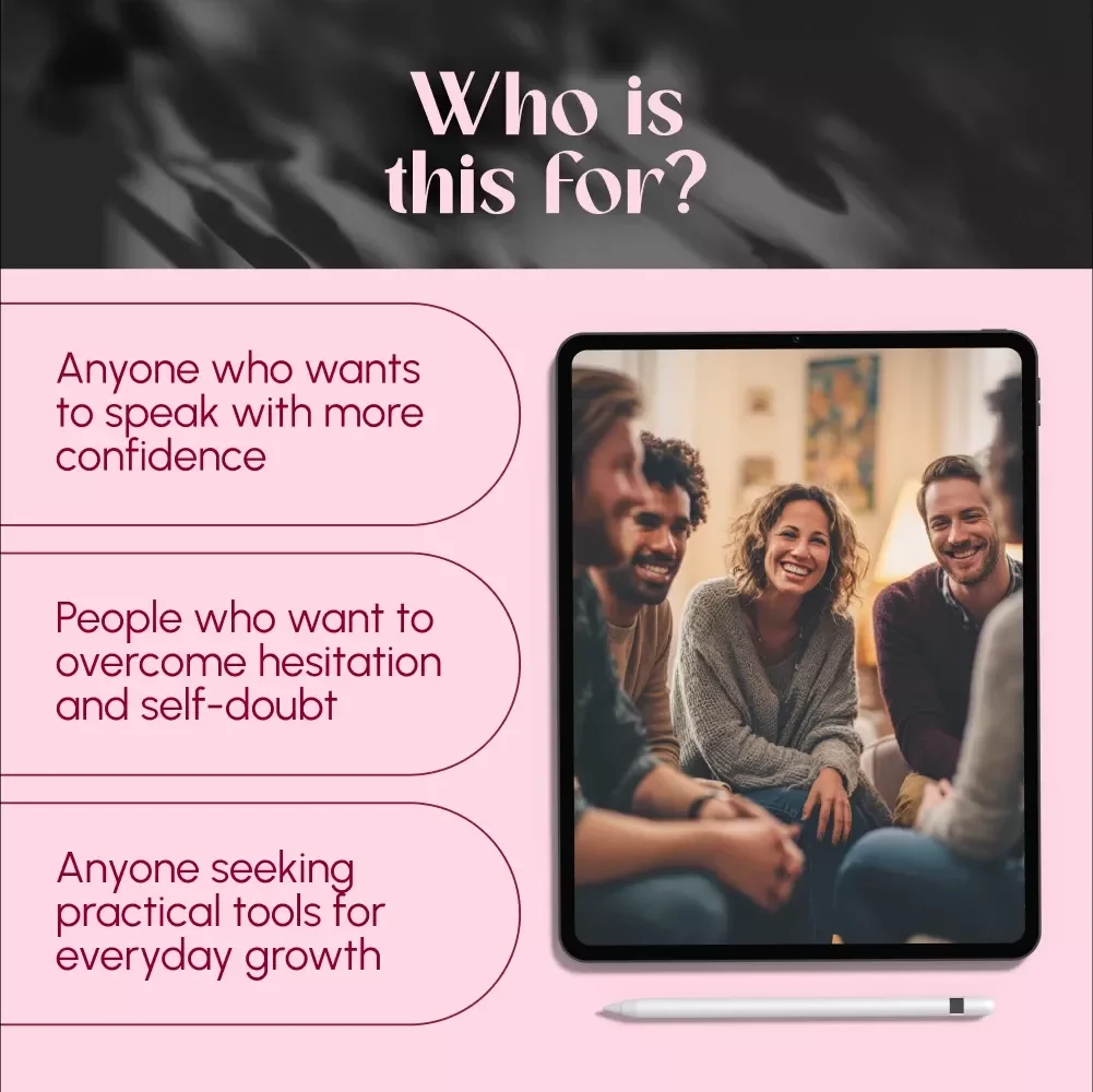 Daily Mindset Map for Speaking Up Confidently | Confidence Guide, eBook, Digital Download for Public Speaking & Self-Growth