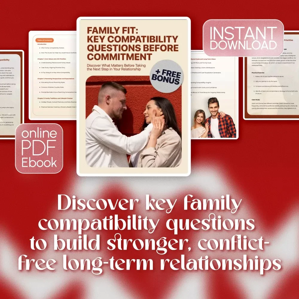 Family Fit: Key Compatibility Questions Before Commitment | Relationship Guide | Compatibility eBook for Couples