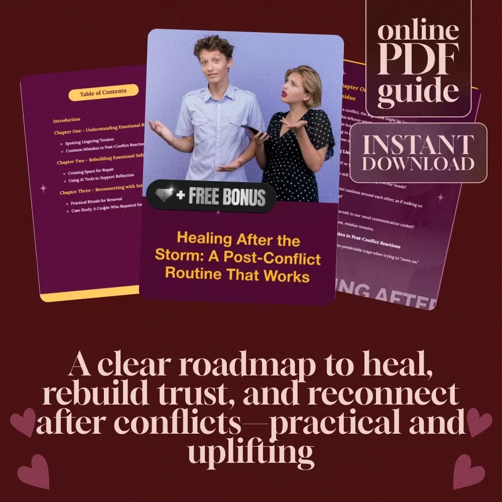Healing After the Storm: A Post-Conflict Routine That Works | Digital Guide for Emotional Recovery, Rebuilding Safety & Connection