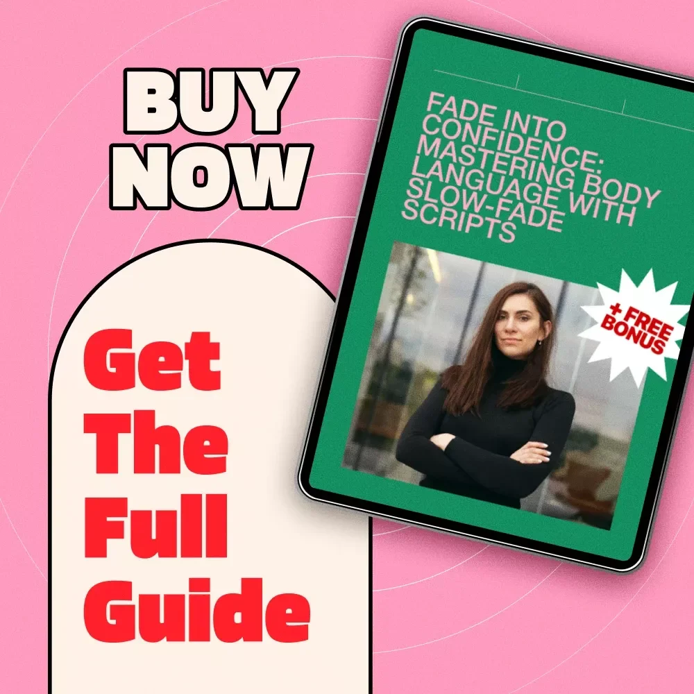 Fade into Confidence: Mastering Body Language with Slow-Fade Scripts | Body Language Confidence Training Plan | Digital Download Guide for Personal Growth & Self-Improvement