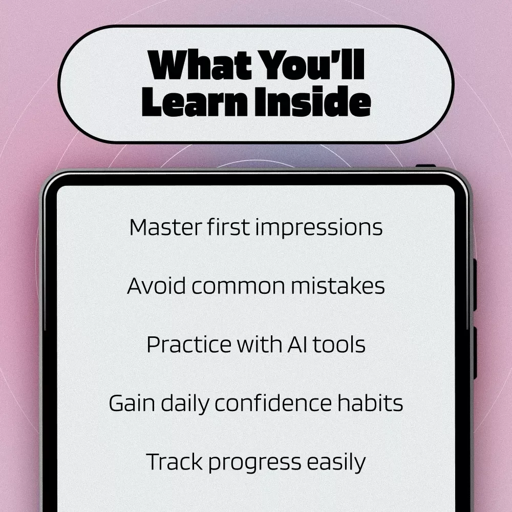 Flirting Confidence Cheat Sheet | Digital Guide for Conversation Starters, AI Practice, and Confidence-Building Tips | Printable PDF Download