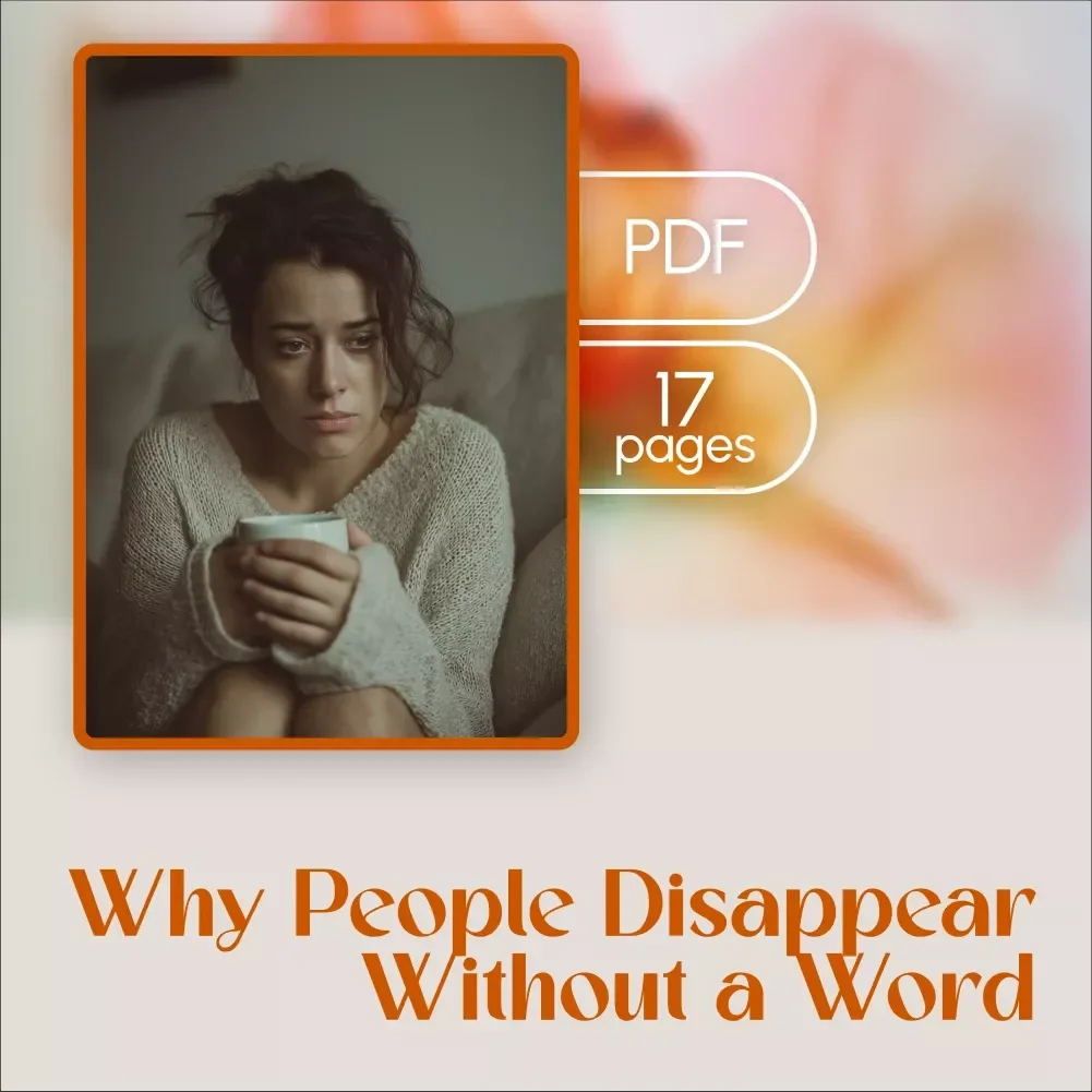 Why People Disappear Without a Word | eBook | Why People Ghost: Psychology Explained Simply | Digital Download Guide