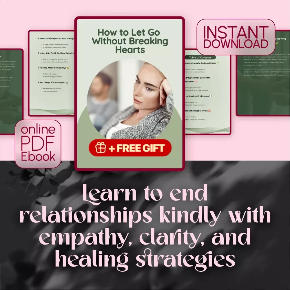 How to Let Go Without Breaking Hearts | Digital Download eBook for Kind Breakups, Relationship Closure & Healing Guide