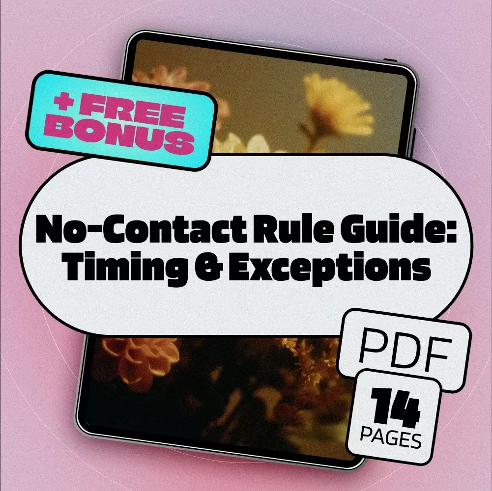No-Contact Rule Guide: Timing & Exceptions | Digital Download eBook | Relationship Healing, Breakup Recovery, No-Contact Strategy & AI Tools
