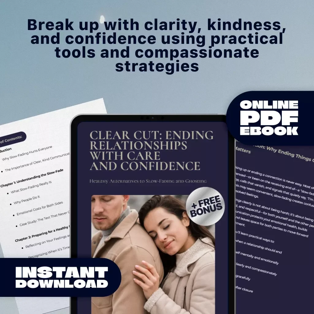Clear Cut: Ending Relationships with Care and Confidence | Breakup Guide Ebook | Healthy Ways to End Things Without Slow-Fading