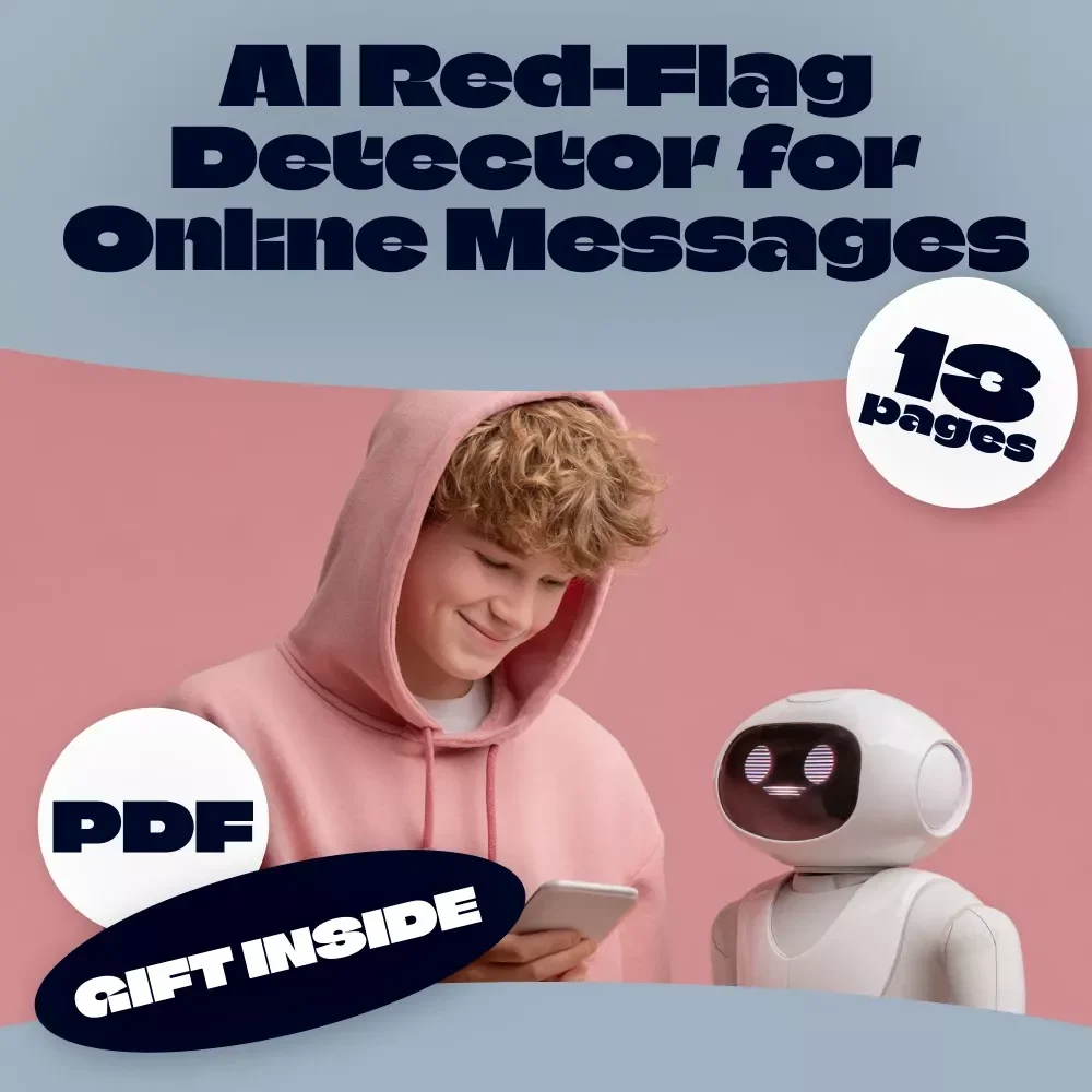 AI Red-Flag Detector for Online Messages | Digital Safety Guide | eBook for Detecting Online Scams, Emotional Manipulation & Fake News