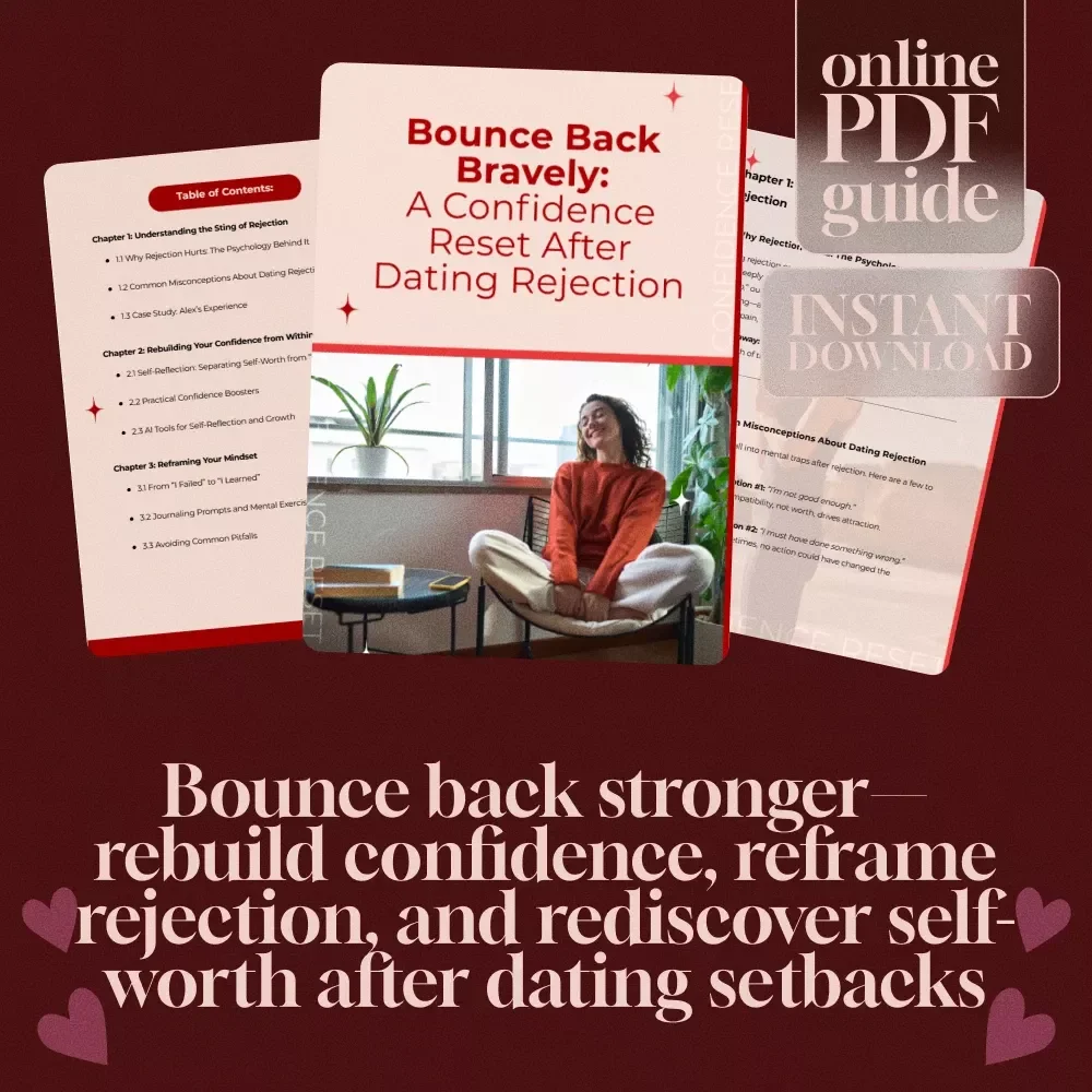 Bounce Back Bravely: A Confidence Reset After Dating Rejection | Digital Guide for Healing, Self-Worth, and Moving Forward with Confidence