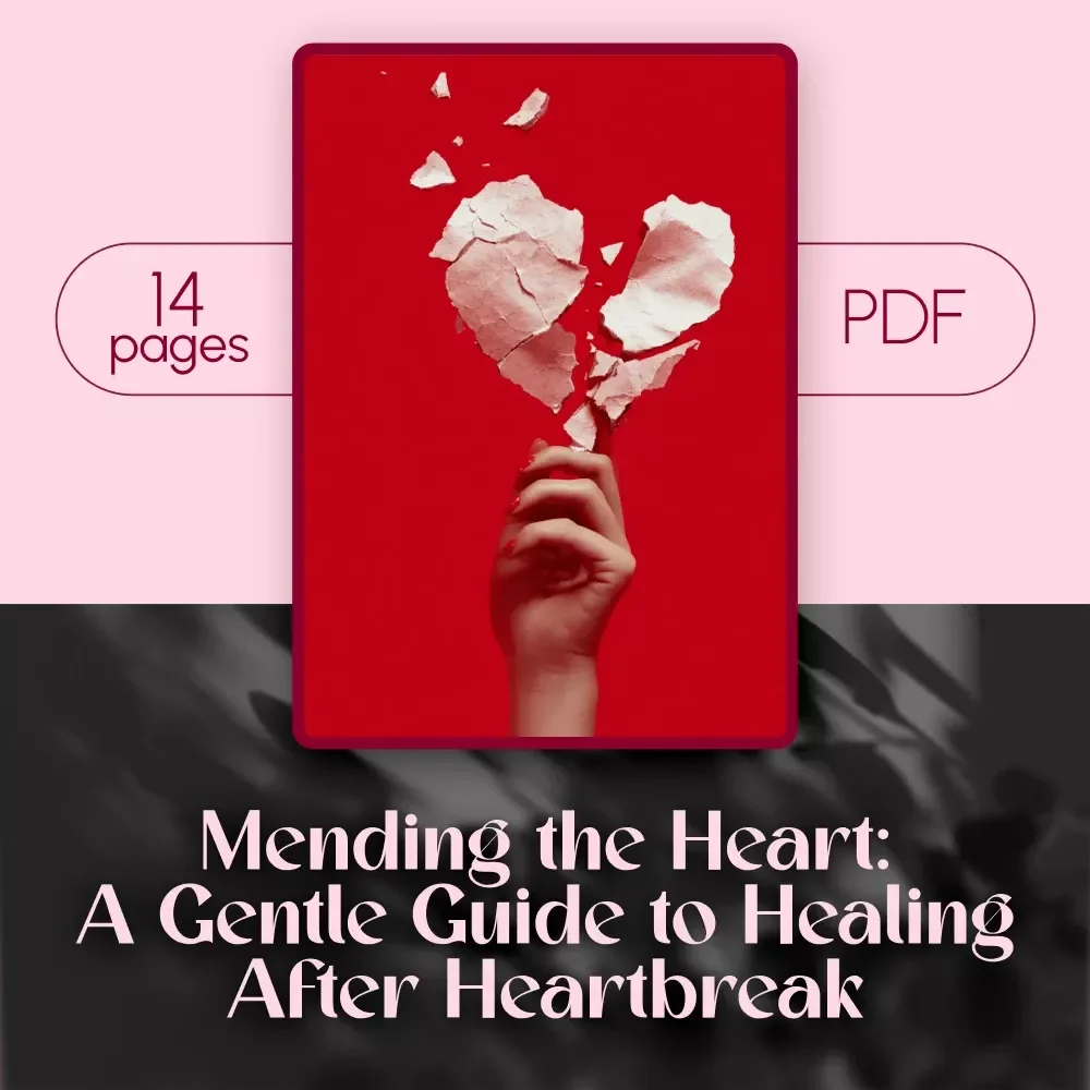 Mending the Heart: A Gentle Guide to Healing After Heartbreak | Digital Guide for Healing Routines for Heartbreak Recovery, Self-Care eBook, Emotional Healing Checklist