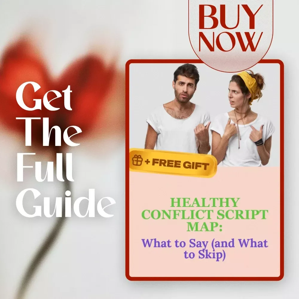 Healthy Conflict Script Map: What to Say (and What to Skip) | Guide for Communication, Relationships, and Workplace Conversations | Healthy Conflict Script Map: What to Say vs Avoid Digital Download