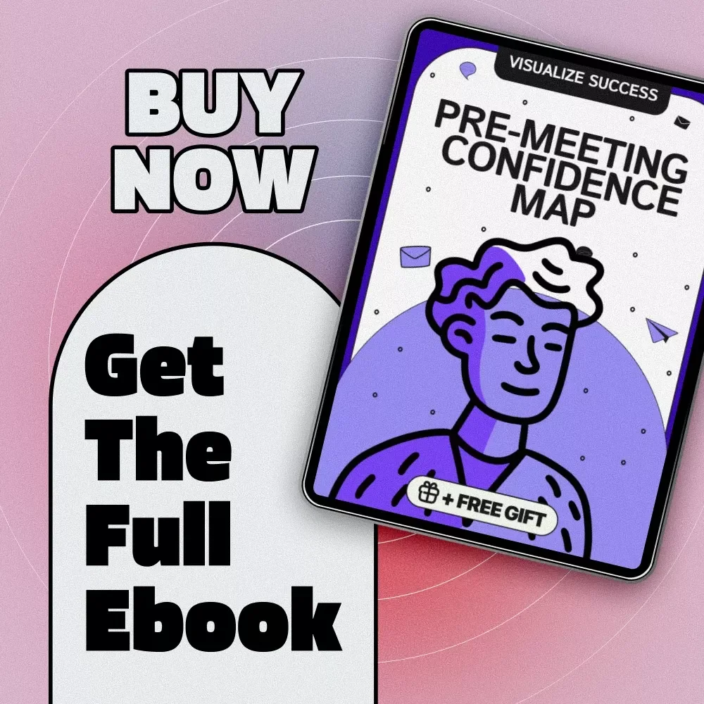 Visualize Success: Pre-Meeting Confidence Map | Ebook for Confidence, Clarity & Visualization Exercises