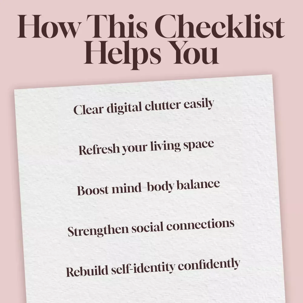 Breakup Hygiene Checklist | Digital Self-Care Guide for Healing, Growth & Emotional Reset | eBook & Printable Wellness Tool