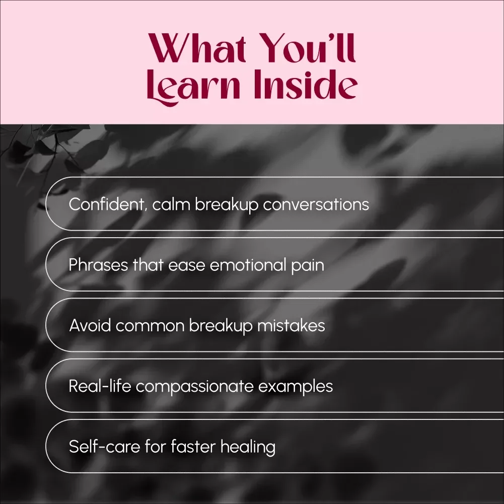 How to Let Go Without Breaking Hearts | Digital Download eBook for Kind Breakups, Relationship Closure & Healing Guide