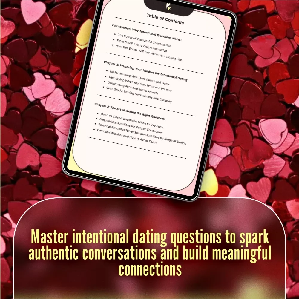 Conversations That Connect: Intentional Questions for Meaningful Dating | eBook Guide for Deep Connection, Conversation Starters & Intentional Dating Questions