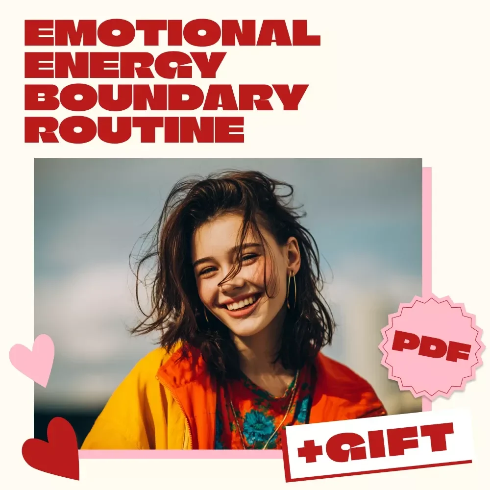 Emotional Energy Boundary Routine Checklist | Digital Download Self Care Guide | Printable eBook for Energy Protection, Mindfulness, Stress Relief & Healthy Boundaries