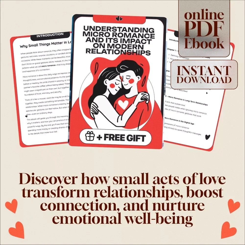 Understanding Micro Romance and Its Impact on Modern Relationships | eBook on Love, Connection & Self-Growth | Digital Download Guide to Micro mance meaning
