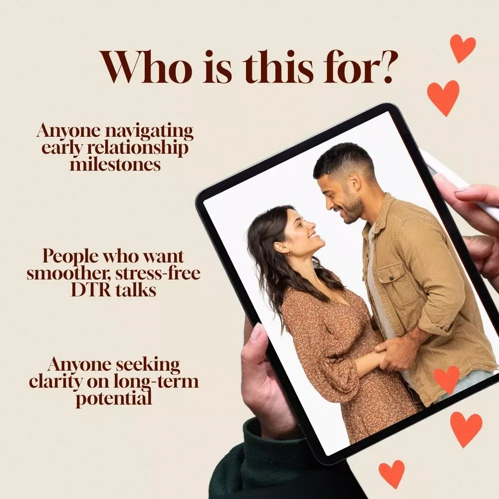 DTR Timeline Guide First Month Third Month Six Months | Relationship Communication eBook, Digital Download Checklist for Couples