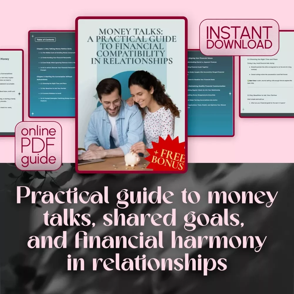 Money Talks: A Practical Guide to Financial Compatibility in Relationships | Financial Compatibility Guide | Talking Money Early eBook