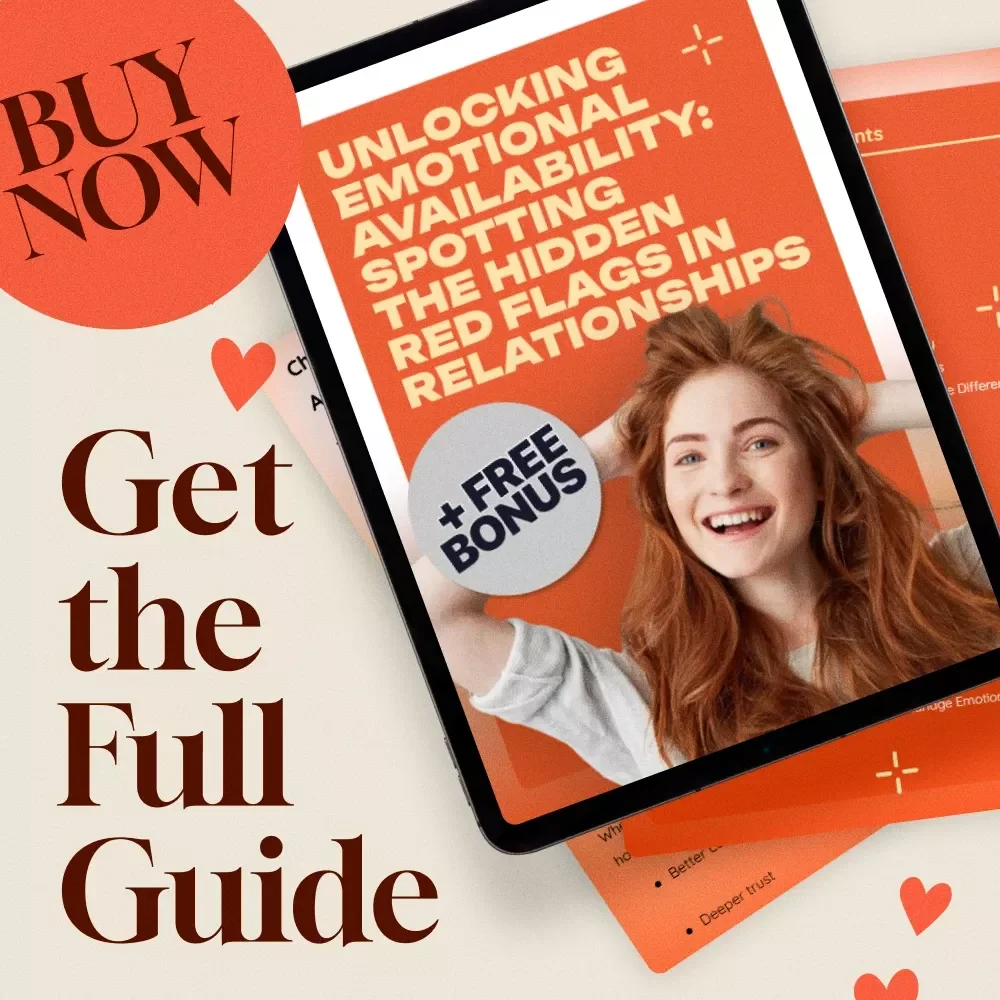 Unlocking Emotional Availability: Spotting the Hidden Red Flags in Relationships | Digital Guide | Emotional Availability Red Flags Map | Self-Help eBook for Healthier Relationships