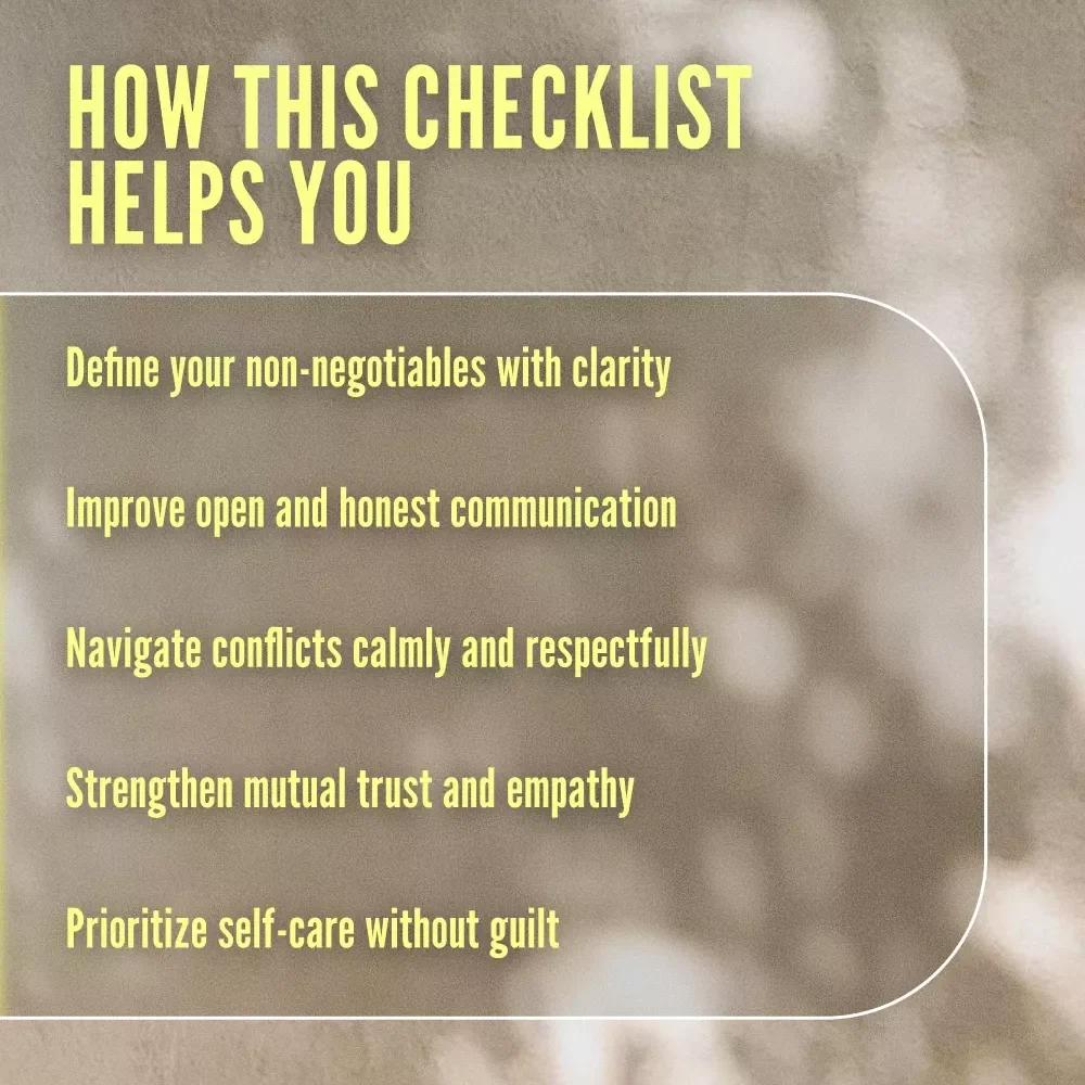Defining Your Relationship Boundaries: The Ultimate Checklist to Keep It Real & Respectful | Defining the Relationship Boundaries Checklist | Digital Download Self-Help Guide for Couples & Personal Growth