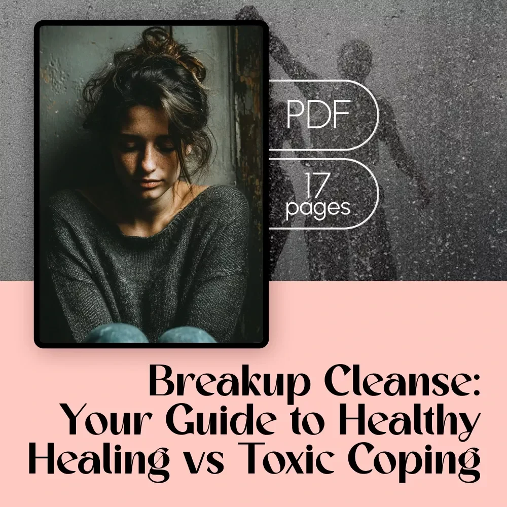 Breakup Cleanse: Your Guide to Healthy Healing vs Toxic Coping | Breakup Hygiene vs Toxic Coping Cheat Sheet | Self-Care Digital Download Guide for Emotional Healing