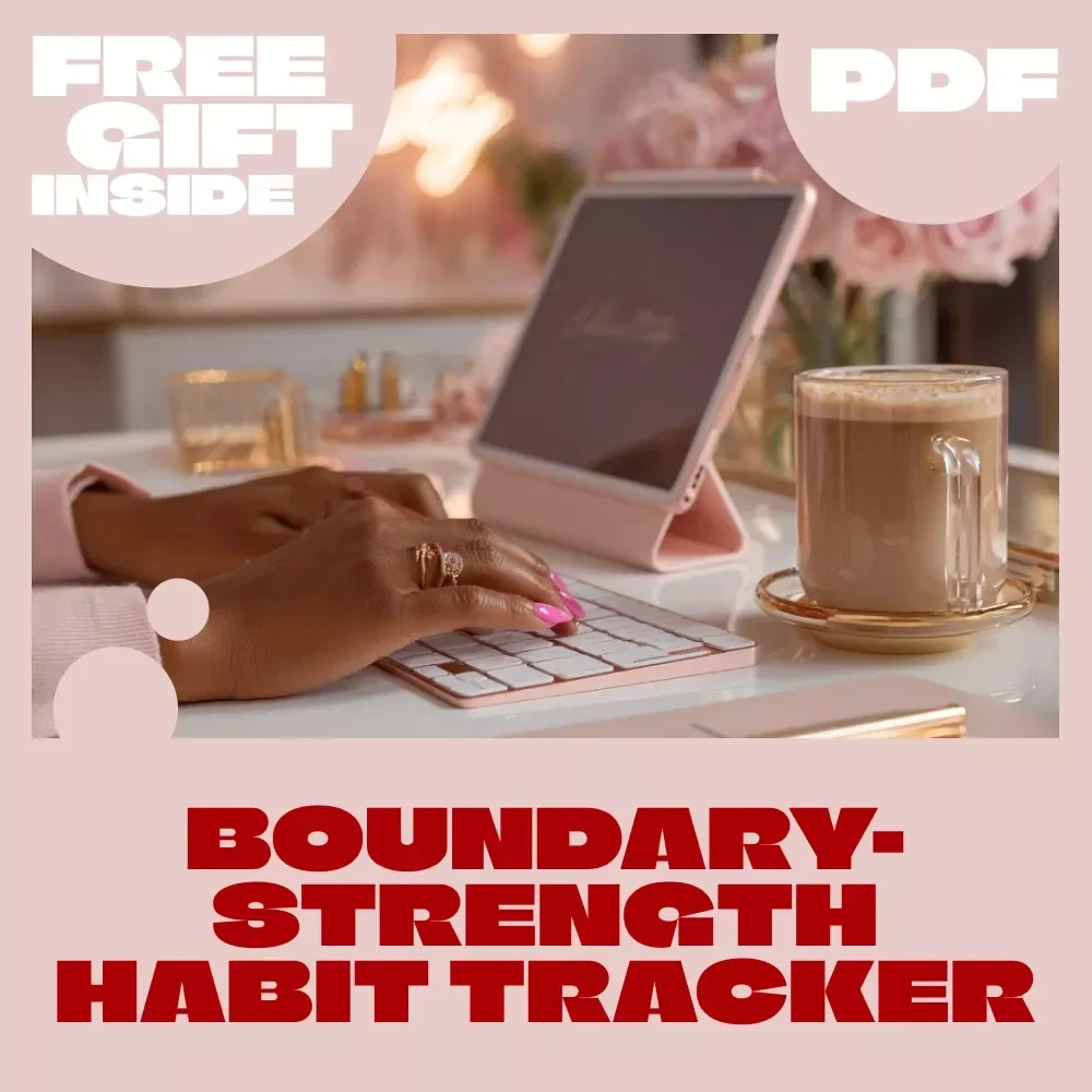 Daily Boundary-Strength Habit Tracker | Printable Checklist | Digital Self-Care Planner for Work-Life Balance, Communication & Emotional Wellness