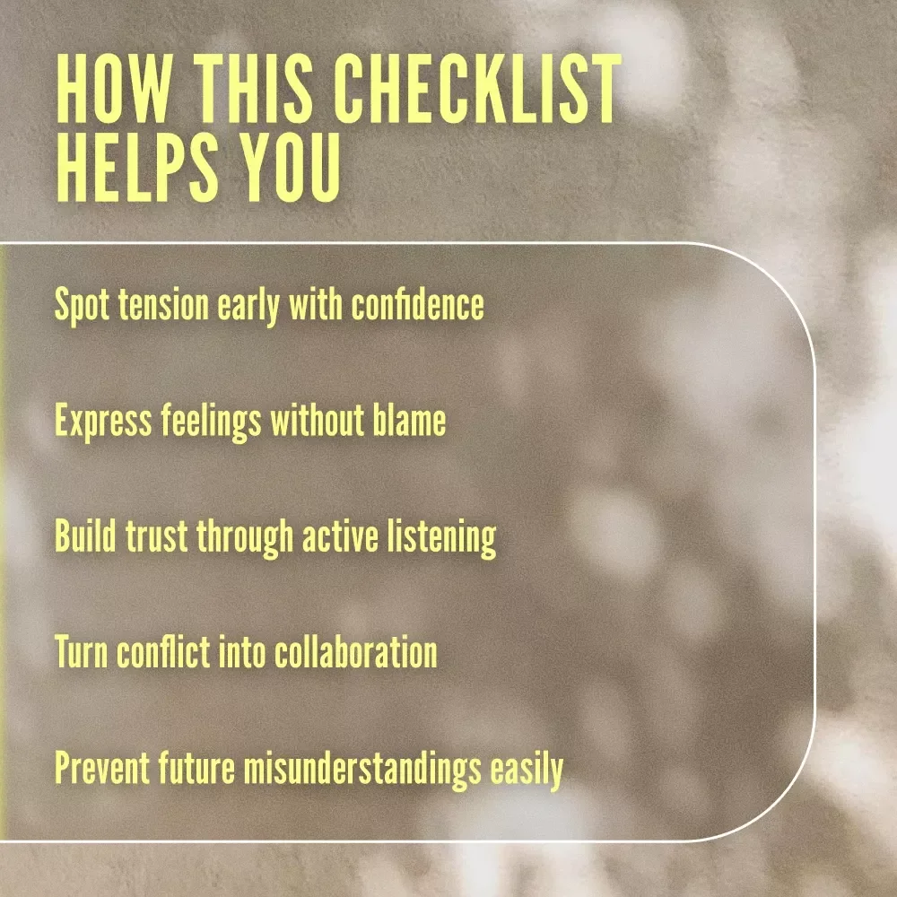 Small Conflict Repair Map: Scripts That Work | Printable Digital Download Checklist for Communication, Emotional Intelligence & Conflict Resolution