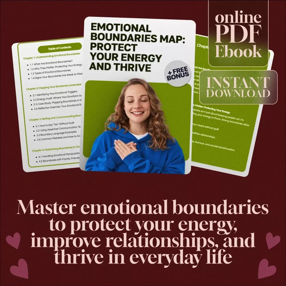 Emotional Boundaries Map: Protect Your Energy and Thrive - eBook Guide for Setting Healthy Boundaries