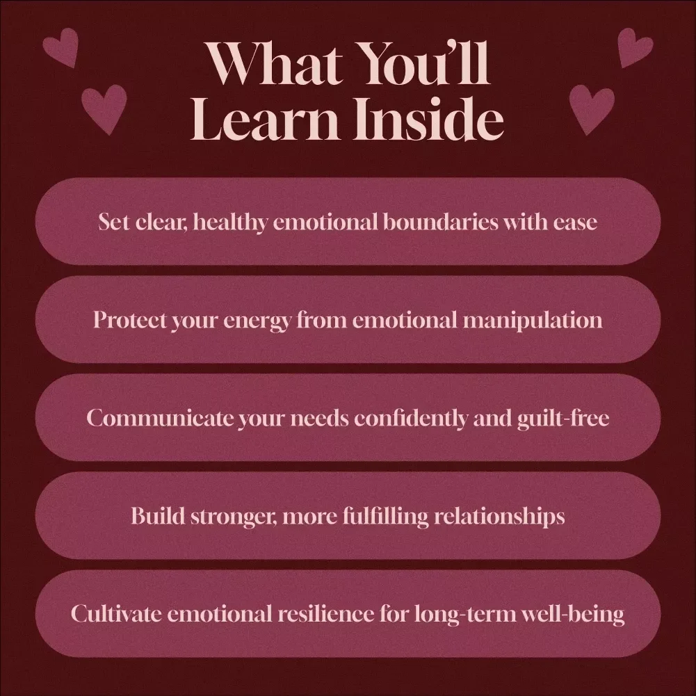 Emotional Boundaries Map: Protect Your Energy and Thrive - eBook Guide for Setting Healthy Boundaries