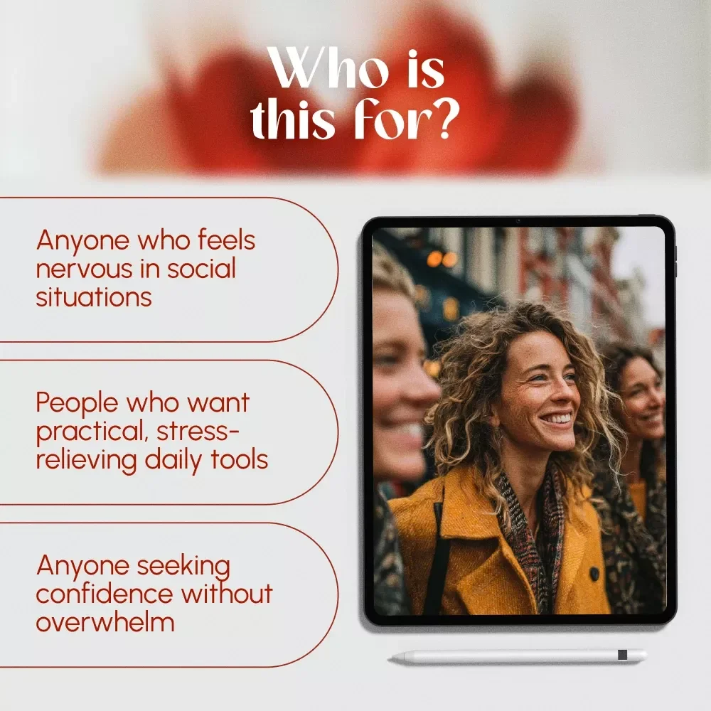 Social Anxiety Reset: Daily Calm Practices | Digital Guide for Social Confidence, Daily Calm Routines, Conversation Starters & Anxiety Relief