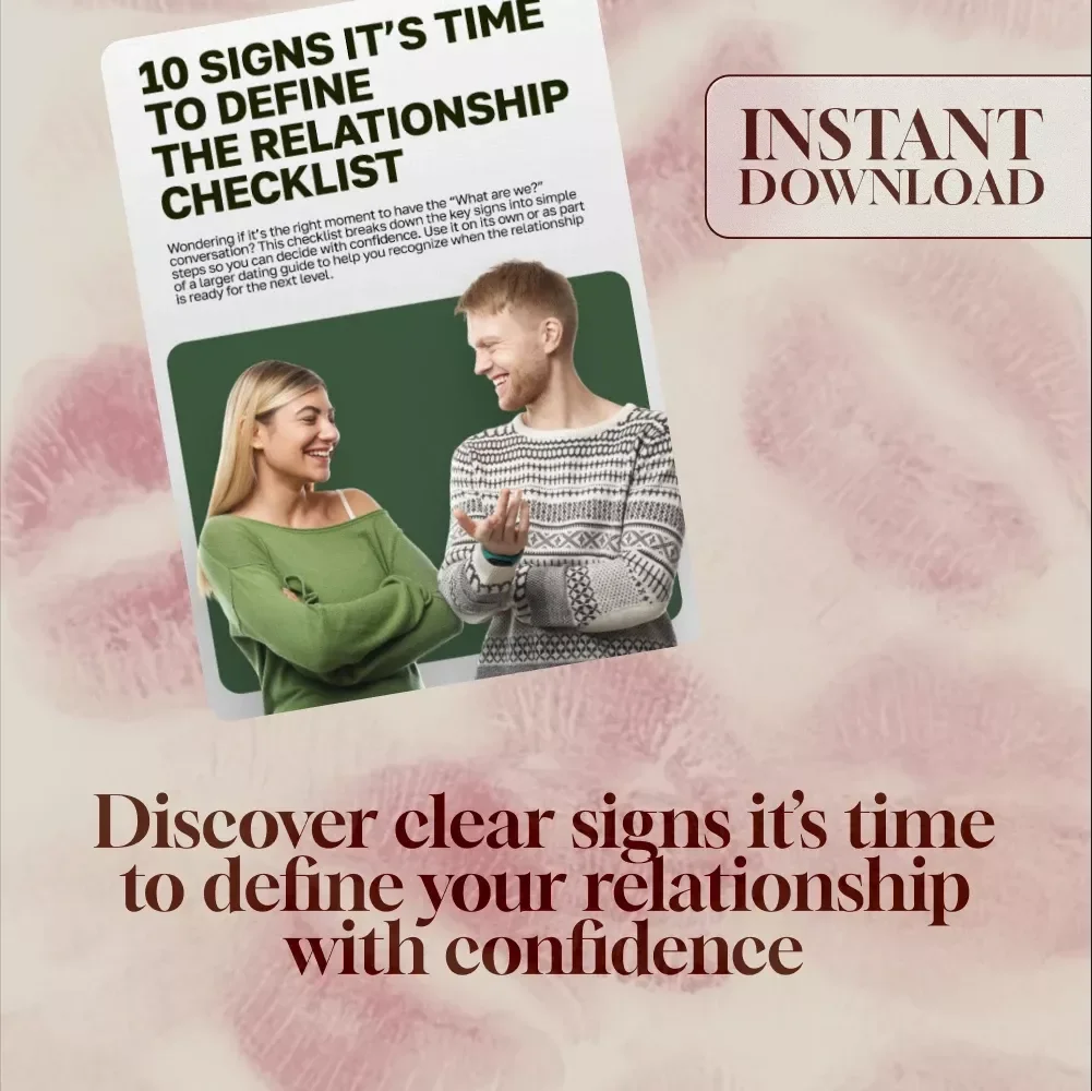 10 Signs It’s Time to Define the Relationship Checklist | Digital Download Guide for Couples, eBook PDF, Relationship Clarity Tool